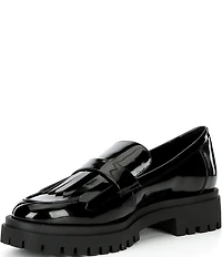 Gianni Bini x Sydney Silverman Allie Patent Kiltie Lug Loafers