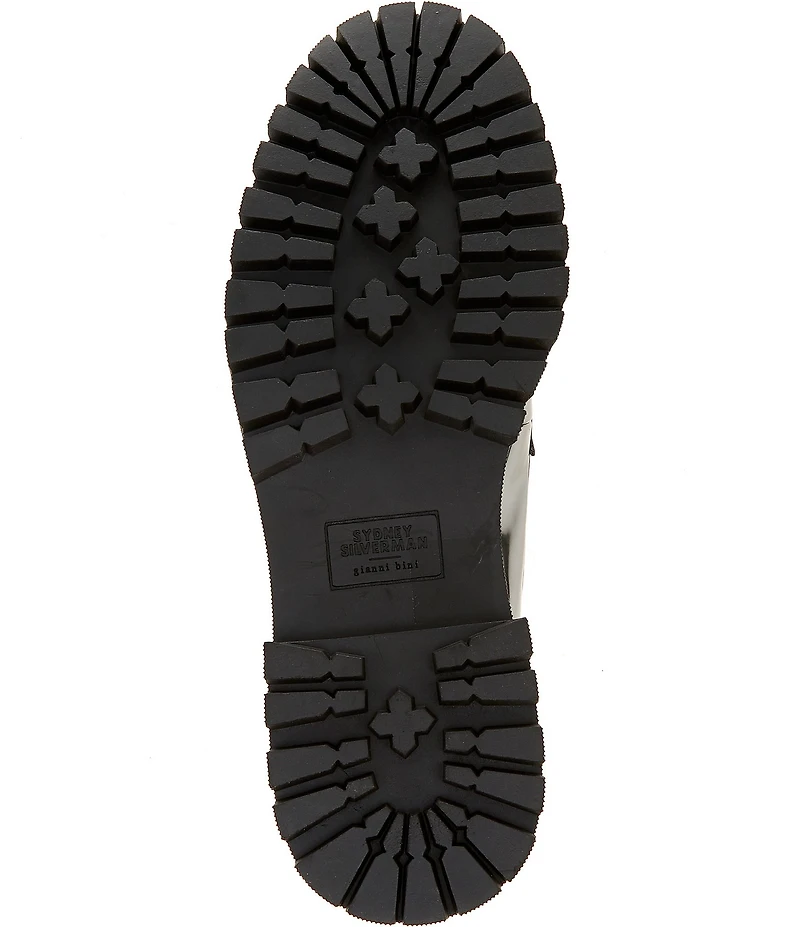 Gianni Bini x Sydney Silverman Allie Patent Kiltie Lug Loafers