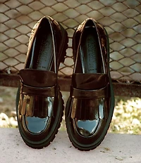 Gianni Bini x Sydney Silverman Allie Patent Kiltie Lug Loafers