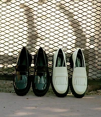 Gianni Bini x Sydney Silverman Allie Patent Kiltie Lug Loafers