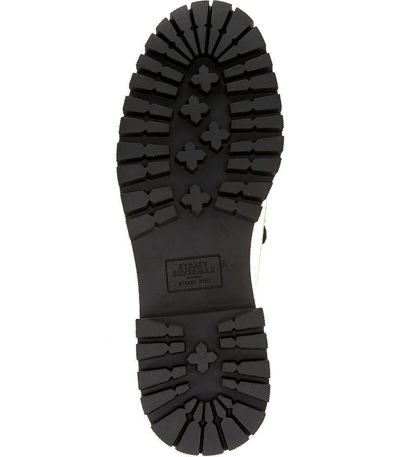 Gianni Bini x Sydney Silverman Allie Leather Kiltie Lug Loafers