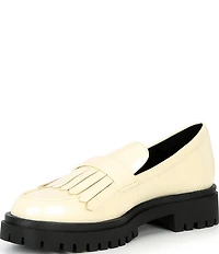 Gianni Bini x Sydney Silverman Allie Leather Kiltie Lug Loafers