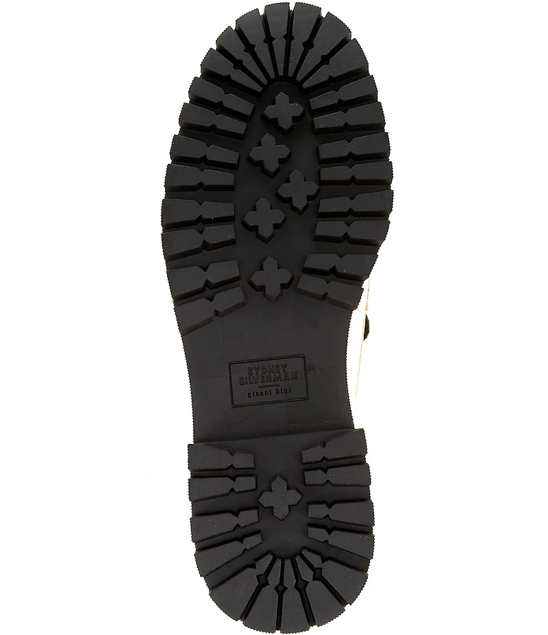 Gianni Bini x Sydney Silverman Allie Leather Kiltie Lug Loafers