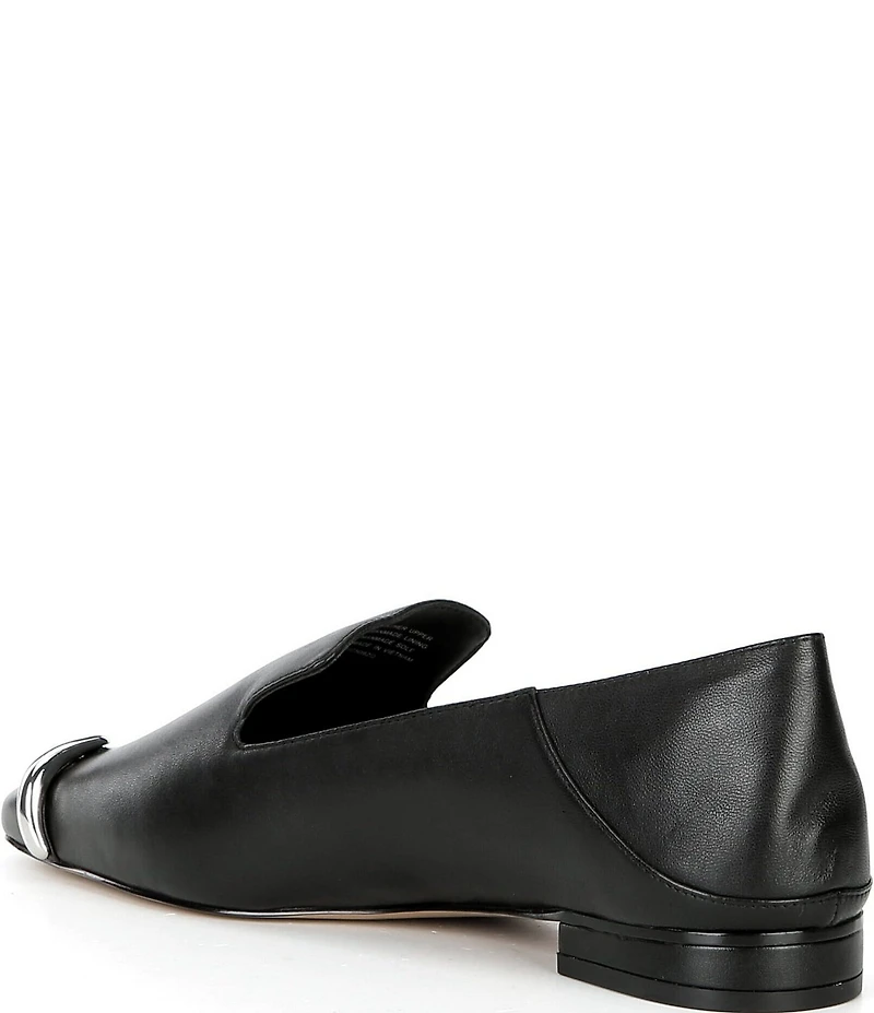 Gianni Bini x Sydney Silverman Flay Leather Pierced Ornament Loafers