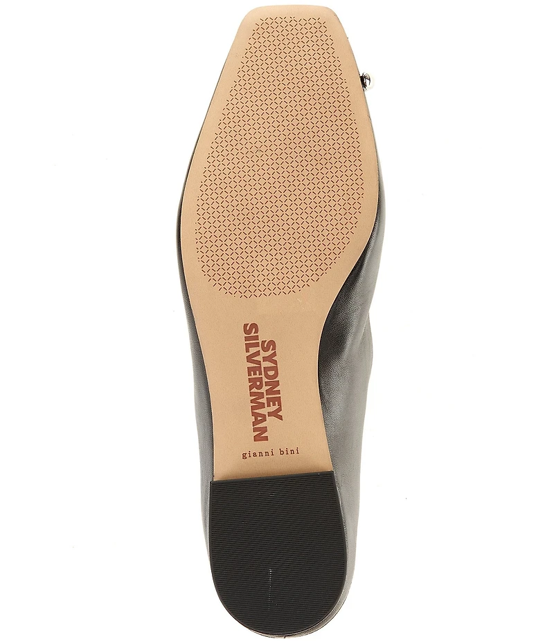 Gianni Bini x Sydney Silverman Flay Leather Pierced Ornament Loafers