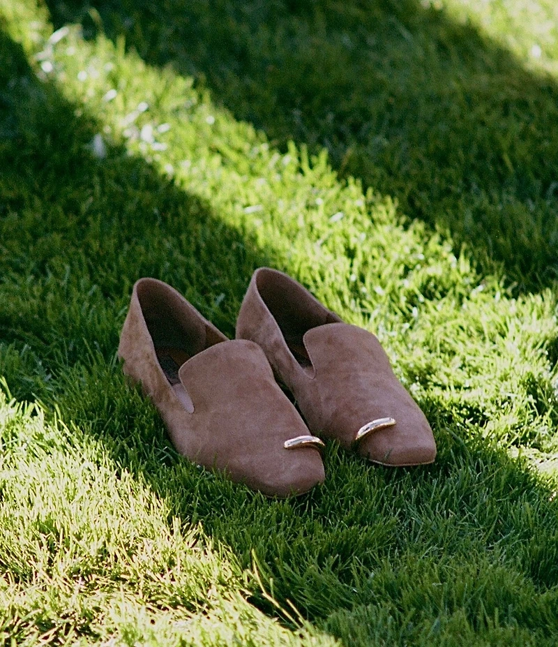 Gianni Bini x Sydney Silverman Flay Suede Pierced Ornament Loafers