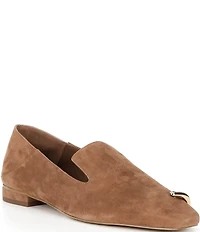 Gianni Bini x Sydney Silverman Flay Suede Pierced Ornament Loafers