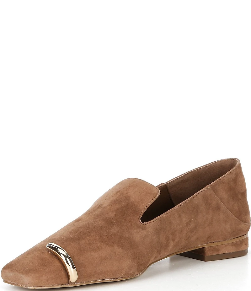 Gianni Bini x Sydney Silverman Flay Suede Pierced Ornament Loafers