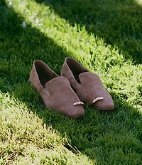 Gianni Bini x Sydney Silverman Flay Suede Pierced Ornament Loafers