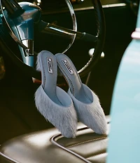 Gianni Bini x Sydney Silverman Jill Haircalf Snip Toe Dress Mules