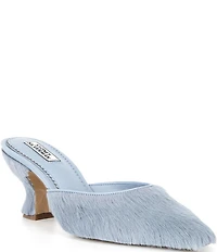 Gianni Bini x Sydney Silverman Jill Haircalf Snip Toe Dress Mules