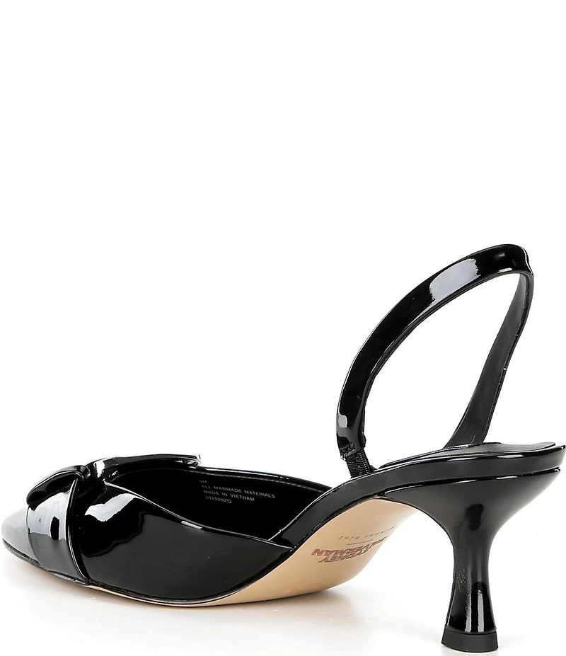 Gianni Bini x Sydney Silverman Sara Patent Buckle Hardware Slingback Pumps