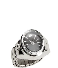 Gianni Bini x Sydney Silverman The Chloe Stainless Steel Stretch Ring Watch