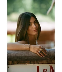 Gianni Bini x Sydney Silverman The Chloe Stainless Steel Stretch Ring Watch