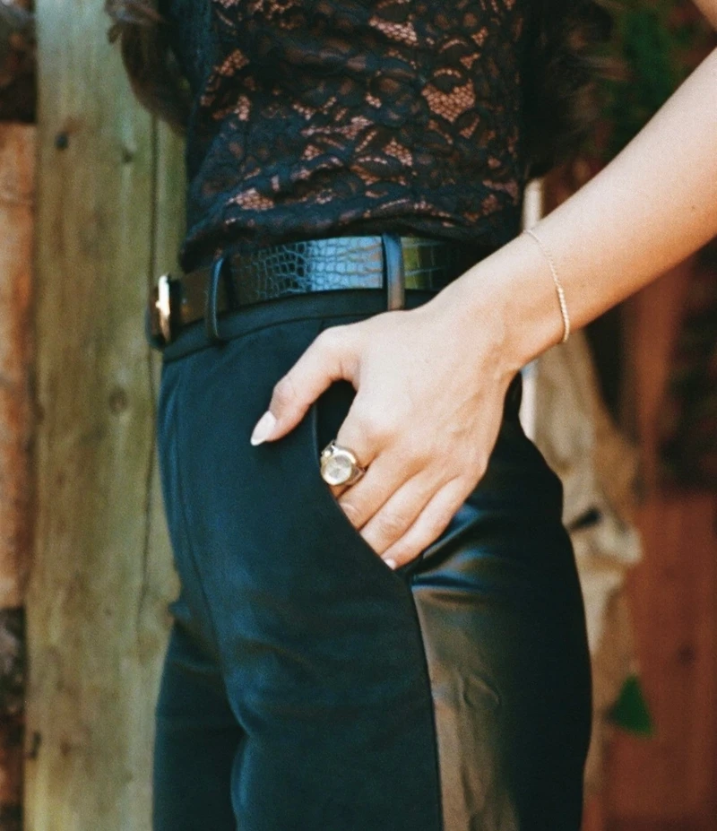 Gianni Bini x Sydney Silverman The Chloe Stainless Steel Stretch Ring Watch