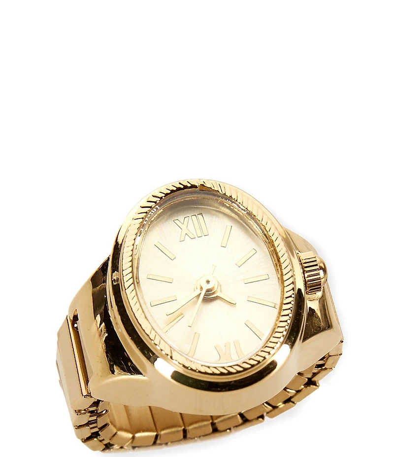 Gianni Bini x Sydney Silverman The Chloe Stainless Steel Stretch Ring Watch