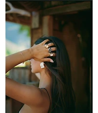 Gianni Bini x Sydney Silverman The Chloe Two-Tone Stainless Steel Ring Watch