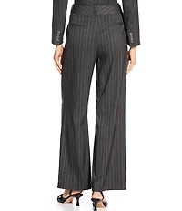 Gianni Bini x Sydney Silverman The Coco Stripe Suiting High Rise Wide Leg Coordinating Pants