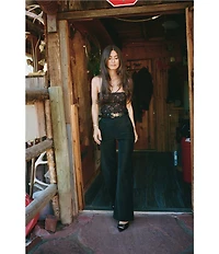 Gianni Bini x Sydney Silverman The Jane Lace Square Neck Sleeveless Cami Top