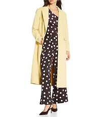Gianni Bini x Sydney Silverman The Jenna Wool Blend Single Breasted Notch Collar Coat
