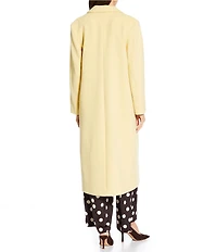 Gianni Bini x Sydney Silverman The Jenna Wool Blend Single Breasted Notch Collar Coat