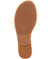 Gianni Bini Zerina Pearl Ruffle Detail Slide Sandals