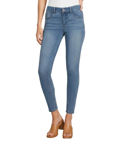 Gibson & Latimer Ankle Skinny Leg Slimming Panel Stretch Denim Jeans