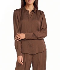 Gibson & Latimer Collared Button Down Long Sleeve Woven Coordinating Shirt