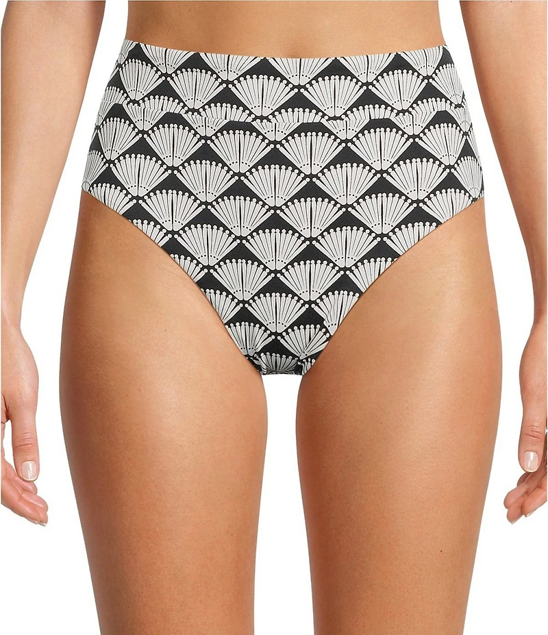 Gibson & Latimer Energy Circles High Waist Swim Bottoms