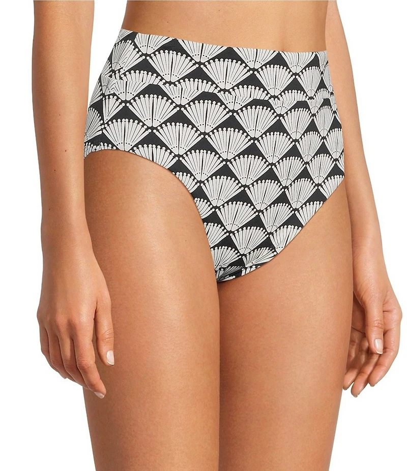 Gibson & Latimer Energy Circles High Waist Swim Bottoms