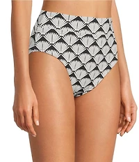 Gibson & Latimer Energy Circles High Waist Swim Bottoms