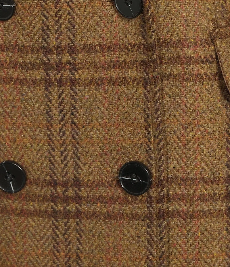 Gibson & Latimer Glen Plaid Woven Wool Blend Notch Lapel Long Sleeve Double Breasted Coordinating Blazer