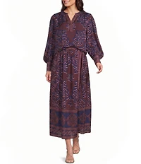 Gibson & Latimer High-Rise Flare Coordinating Maxi Skirt