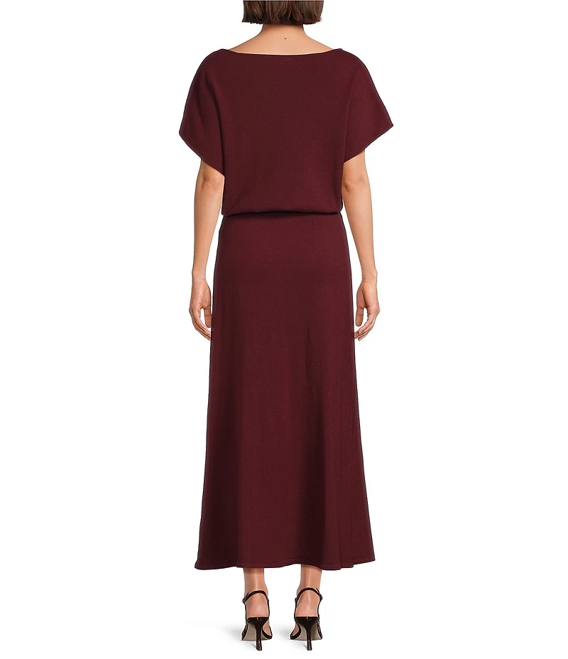 Gibson & Latimer Knit Fit and Flare Off The Shoulder Cap Sleeve Dress