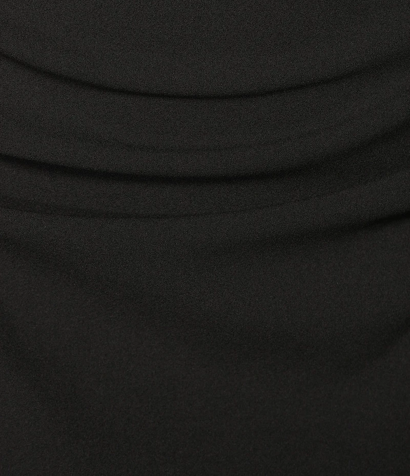 Gibson & Latimer Knit Mid Rise Ruched Pencil Midi Skirt