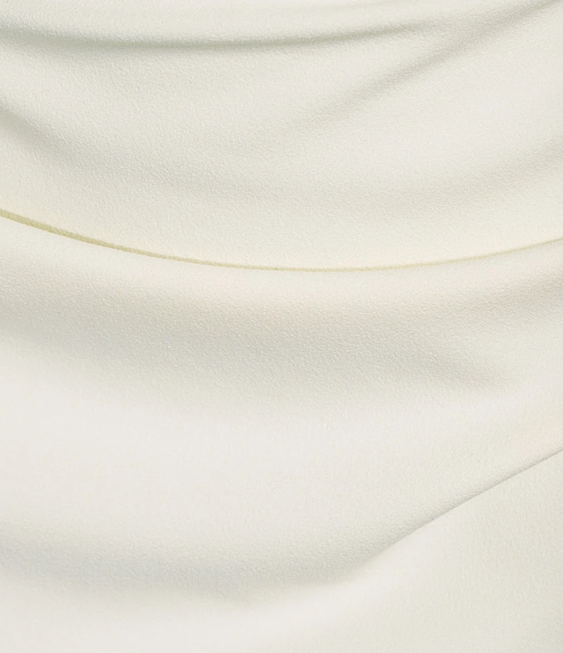 Gibson & Latimer Knit Mid Rise Ruched Pencil Midi Skirt