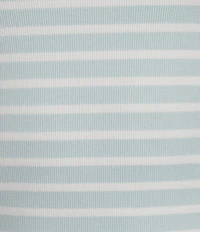 Gibson & Latimer Knit Striped Crew Neck Short Sleeve Seamless Top