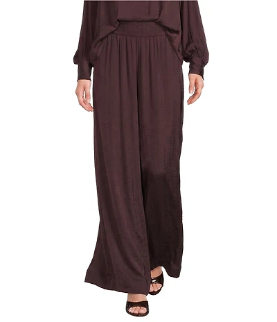Gibson & Latimer Mid-Rise Full Wide Leg Coordinating Pants