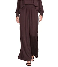 Gibson & Latimer Mid-Rise Full Wide Leg Coordinating Pants