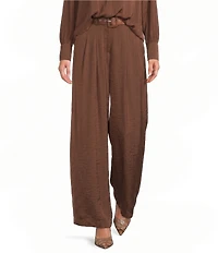 Gibson & Latimer Mid-Rise Wide Leg Coordinating Ankle Pant