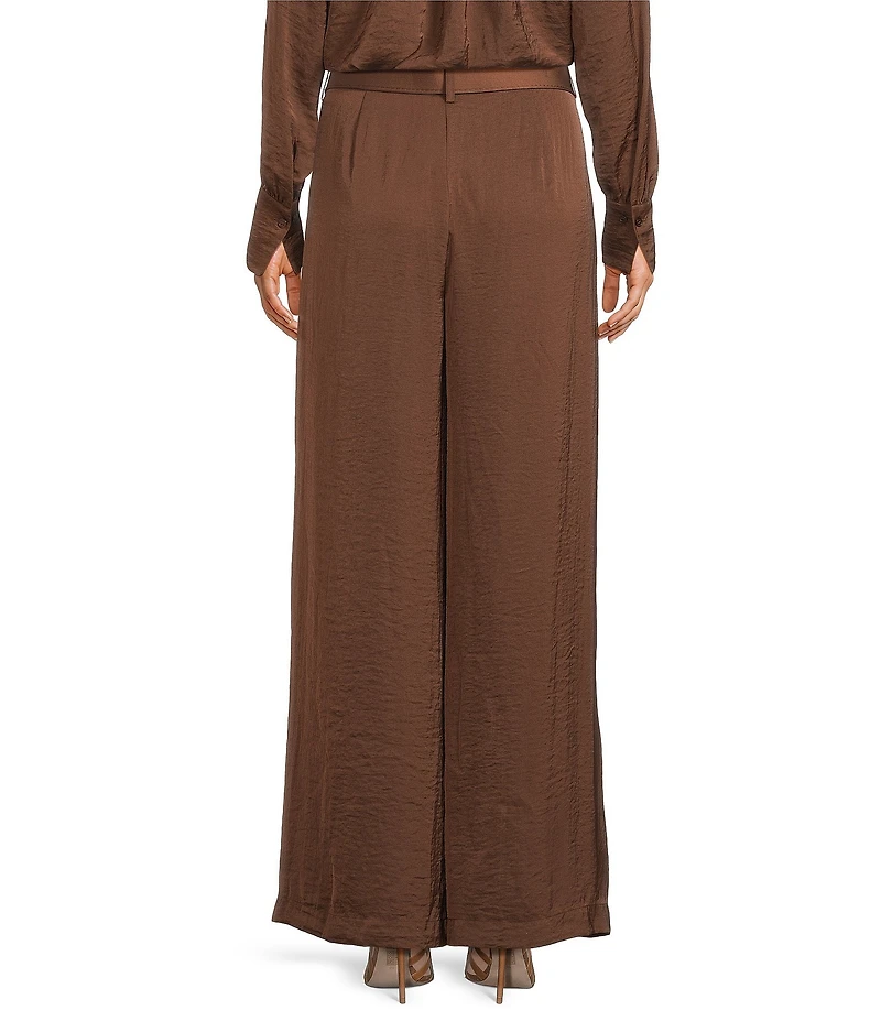 Gibson & Latimer Mid-Rise Wide Leg Coordinating Ankle Pant