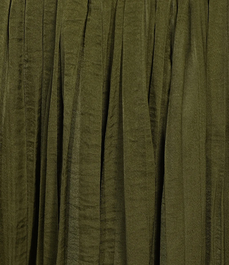 Gibson & Latimer Moonshadow Belted Pleated Midi Skirt