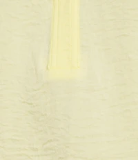 Gibson & Latimer Moonshadow Satin Split Round Neck Dropped Short Roll Tab Sleeve Hi-Low Shirttail Blouse