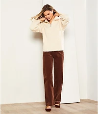 Gibson & Latimer Perfect Fit Corduroy High Rise Patch Pocket Straight Leg Pants