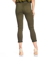 Gibson & Latimer Perfect Fit Twill Mid Rise Roll-Cuff Skinny Jeans