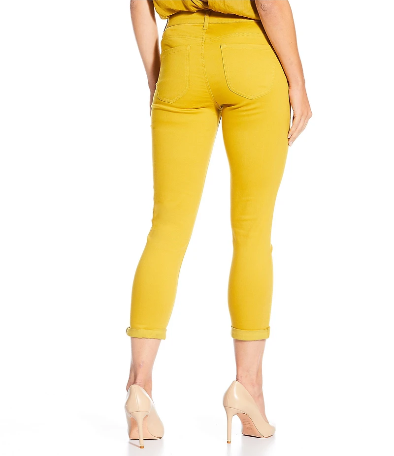 Gibson & Latimer Perfect Fit Twill Mid Rise Roll-Cuff Skinny Jeans