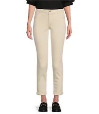 Gibson & Latimer Perfect Fit Twill Mid Rise Roll-Cuff Skinny Jeans
