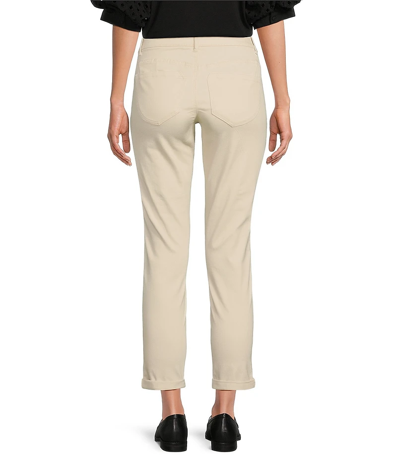 Gibson & Latimer Perfect Fit Twill Mid Rise Roll-Cuff Skinny Jeans