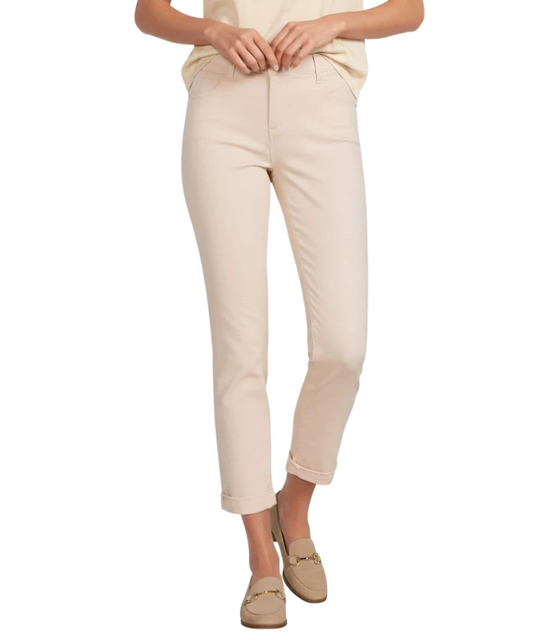 Gibson & Latimer Perfect Fit Twill Mid Rise Roll-Cuff Skinny Jeans