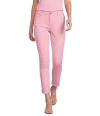 Gibson & Latimer Perfect Fit Twill Mid Rise Roll-Cuff Skinny Jeans